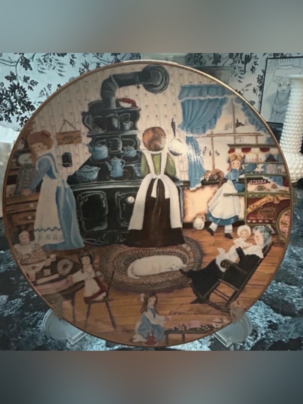 Franklin Mint Heirloom, Home Made Sweets, Karyn E. Bell, Collectible Plate